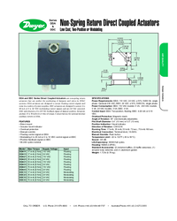 Thumbnail of document Data Sheet - DDA/DDC Non-Spring Return Direct Coupled Actuator